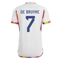 Belgien Kevin De Bruyne #7 Fußballbekleidung Auswärtstrikot WM 2022 Kurzarm
